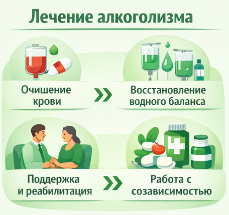 лечение алкоголизма в Сарапуле этапы